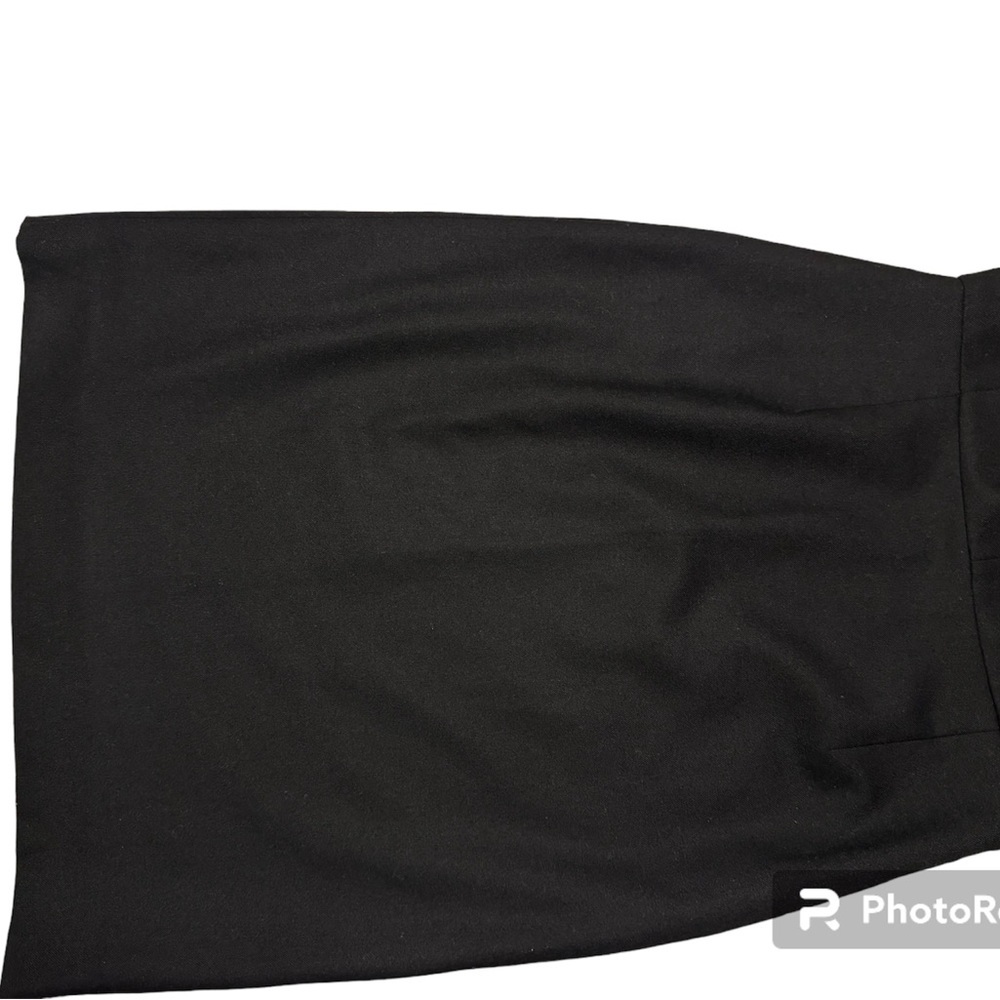 J. CREW Factory Suiting Wool Blend Black Sheath Career Dress Size 0 V Neck - Picture 4 of 11